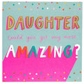 Bright Colourful Confetti Daughter Birthday Card