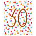 Colourful Polka Dot Contemporary 30th Birthday Card