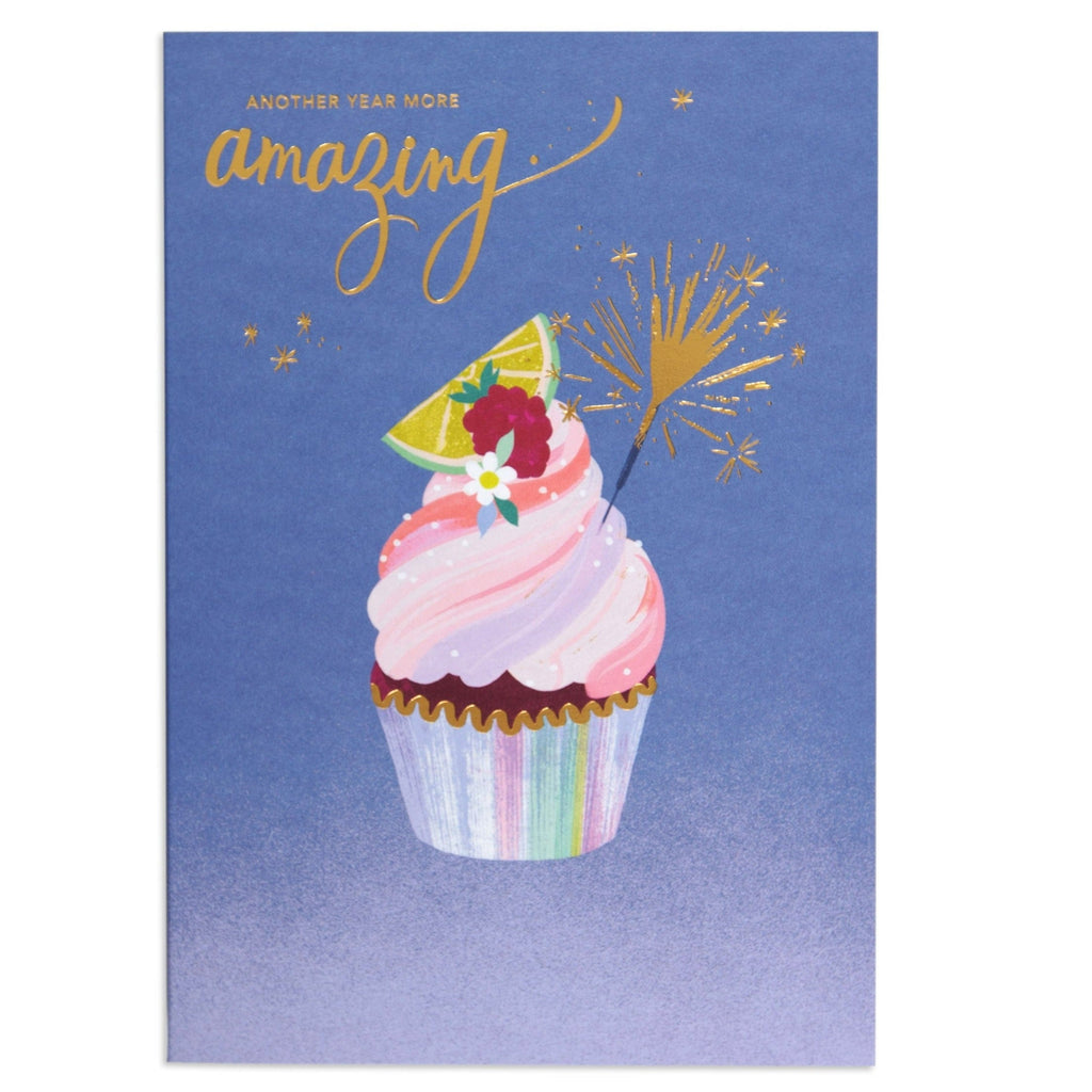 Another Year More Amazing Cupcake Birthday Card