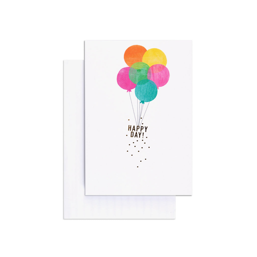 Balloon Bunch Cheerful Birthday Card