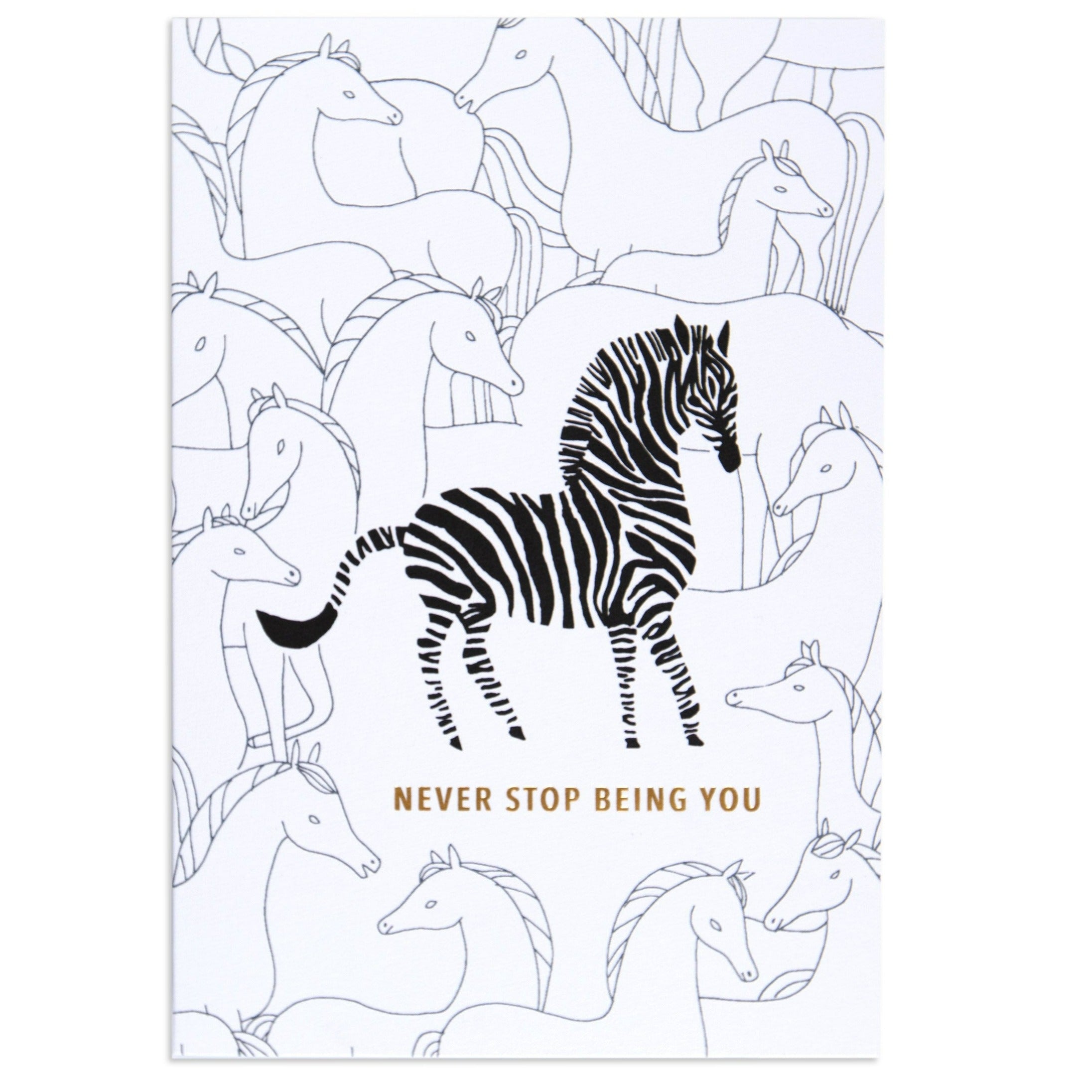 Fun Zebra Birthday Card