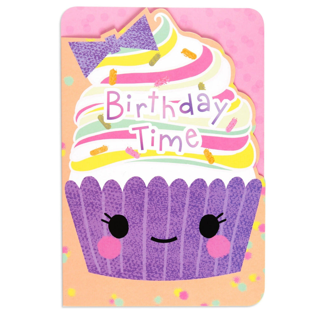 Colourful Happy Cupcake Birthday Card