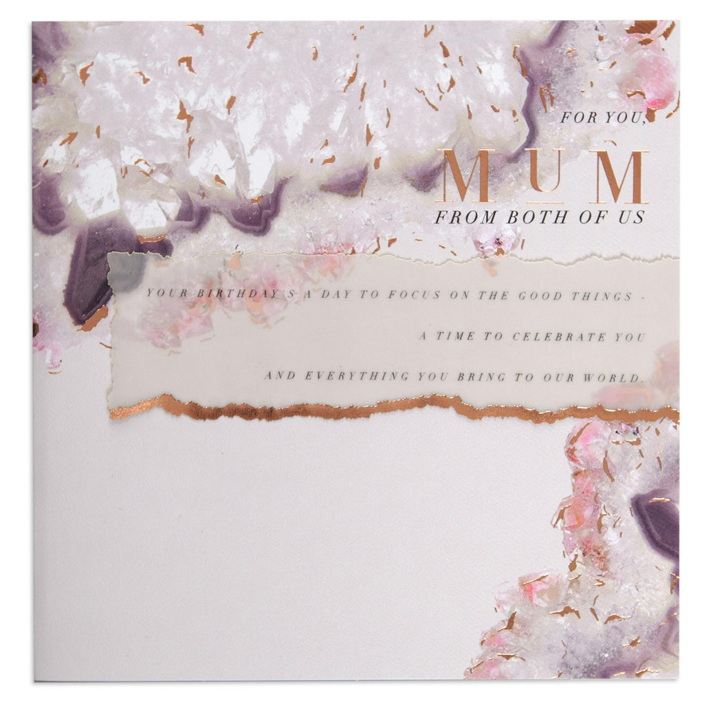 Beautiful Agate Crystal Mum Birthday Card