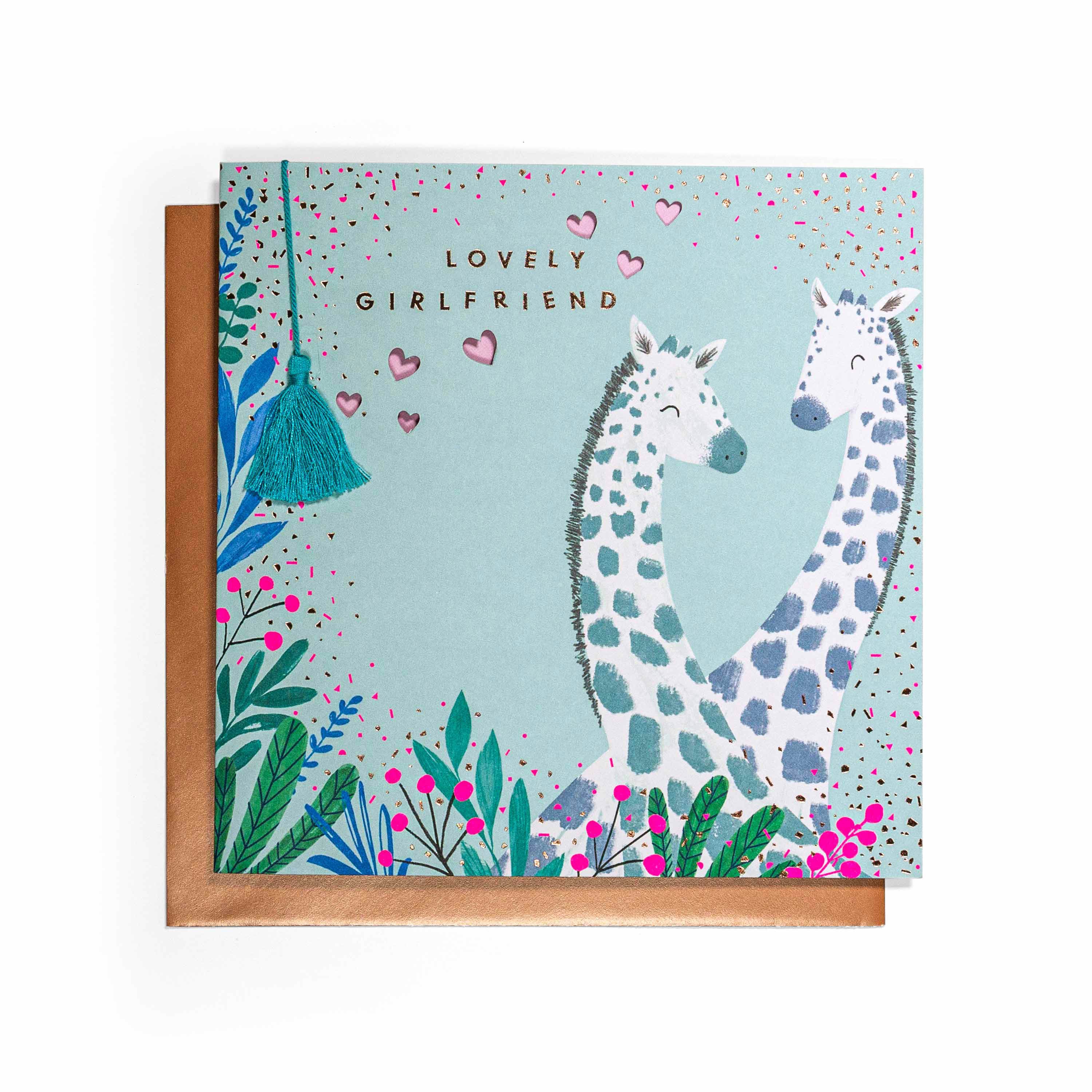 Cute Giraffe Birthday Card for Girlfriend