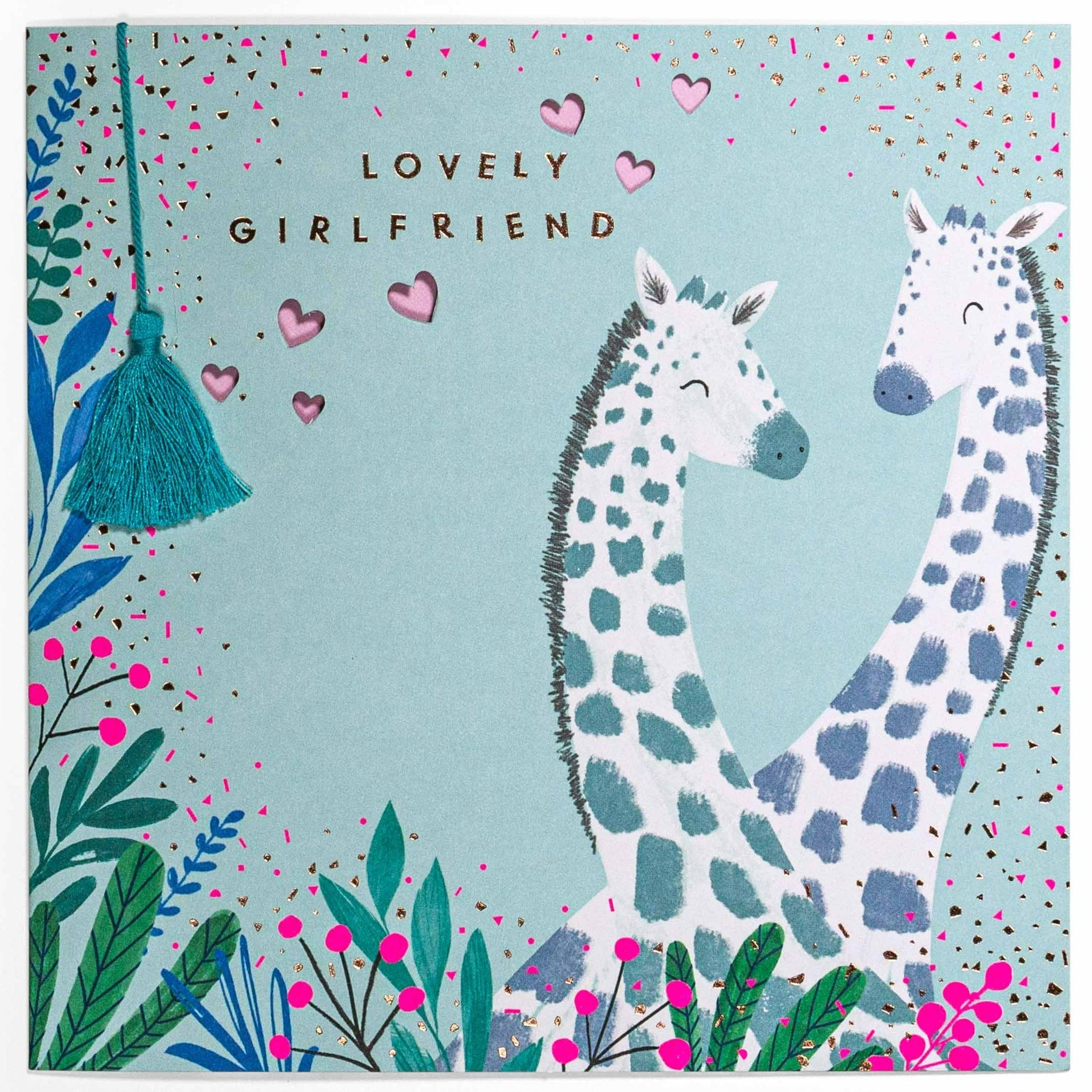 Cute Giraffe Birthday Card for Girlfriend