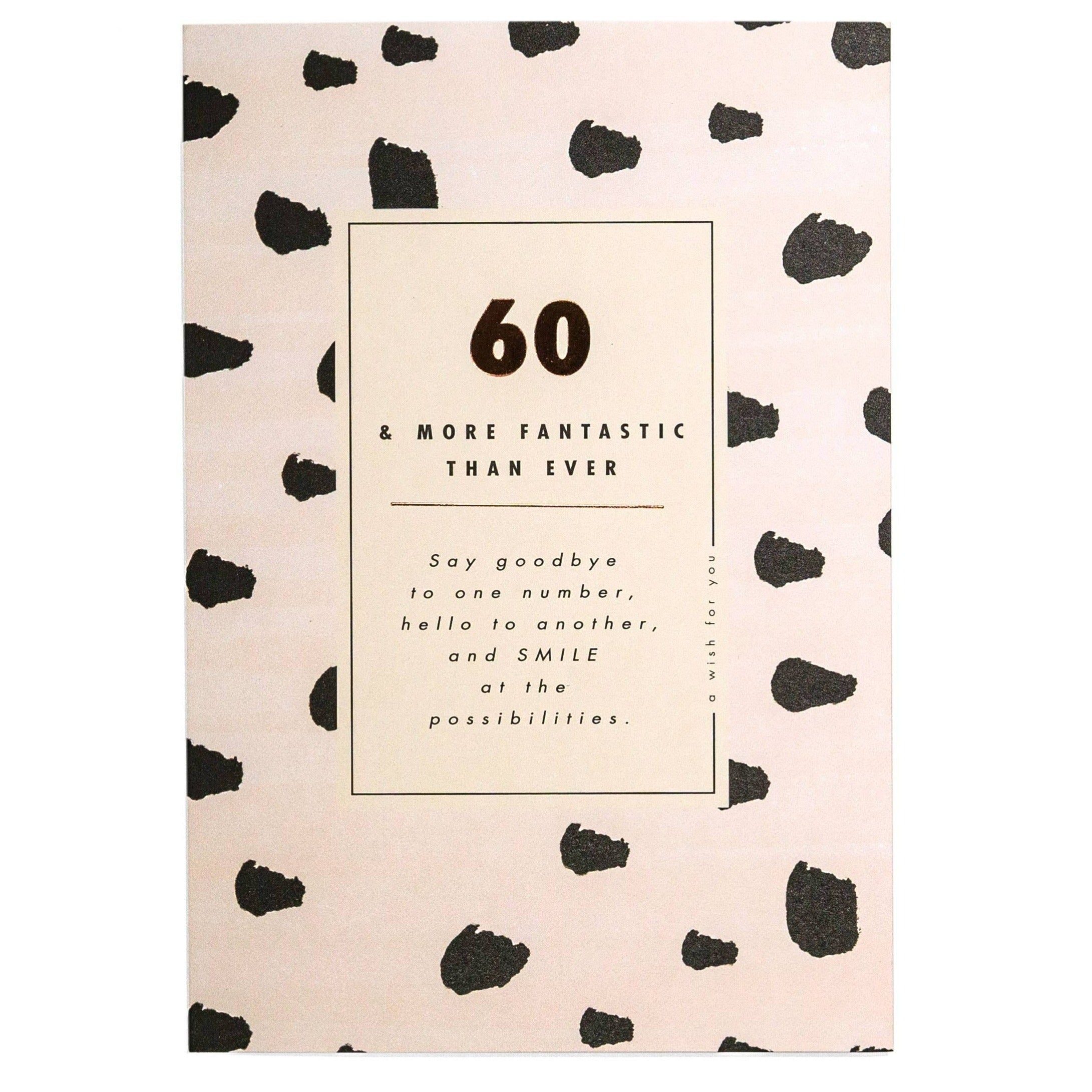 60 & More Fantastic Than Ever Stylish 60th Birthday Card