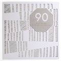 Contemporary Gold 90th Birthday Card