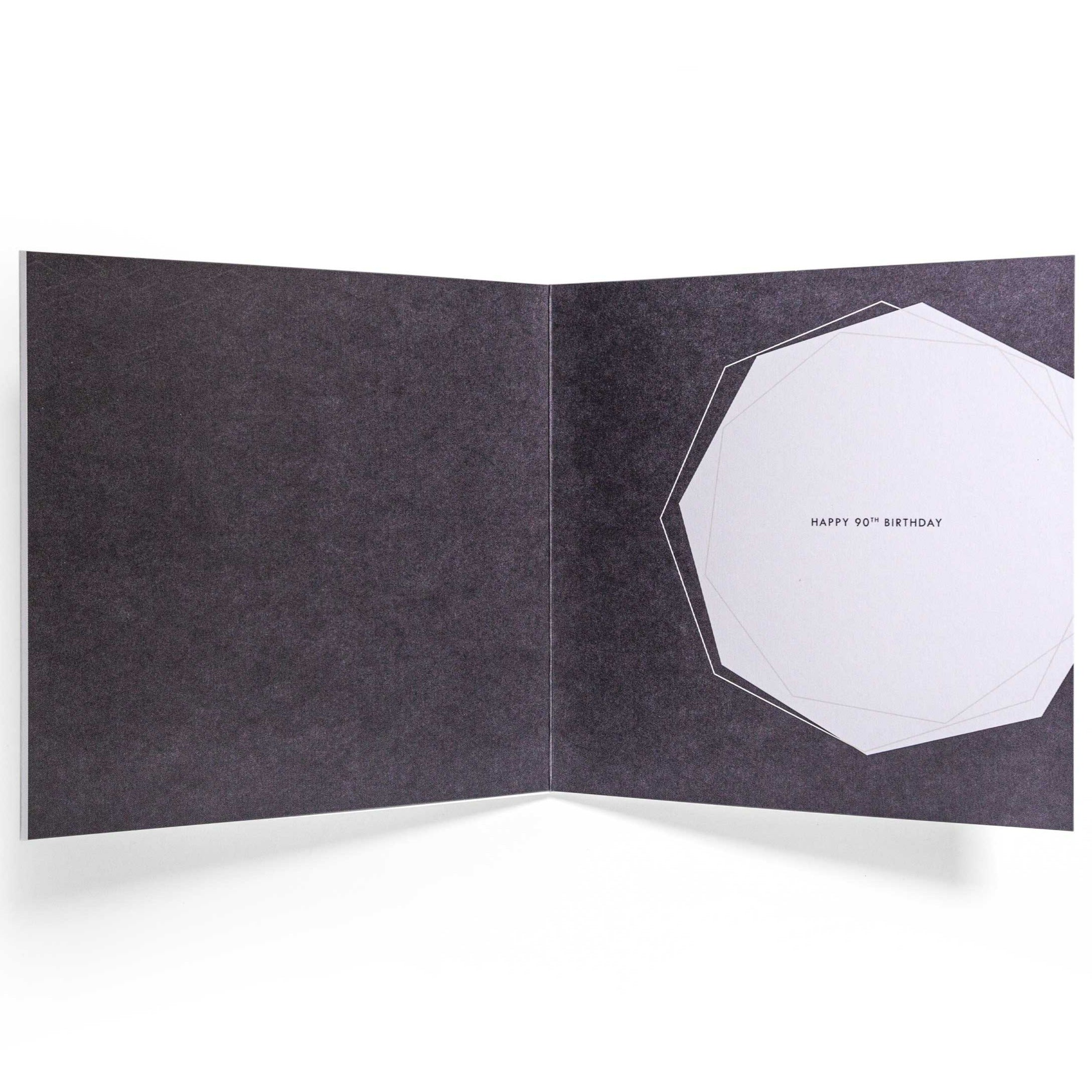 Contemporary Gold 90th Birthday Card