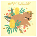 Australian Spirit Bush Buddies Birthday Card  - Wombat