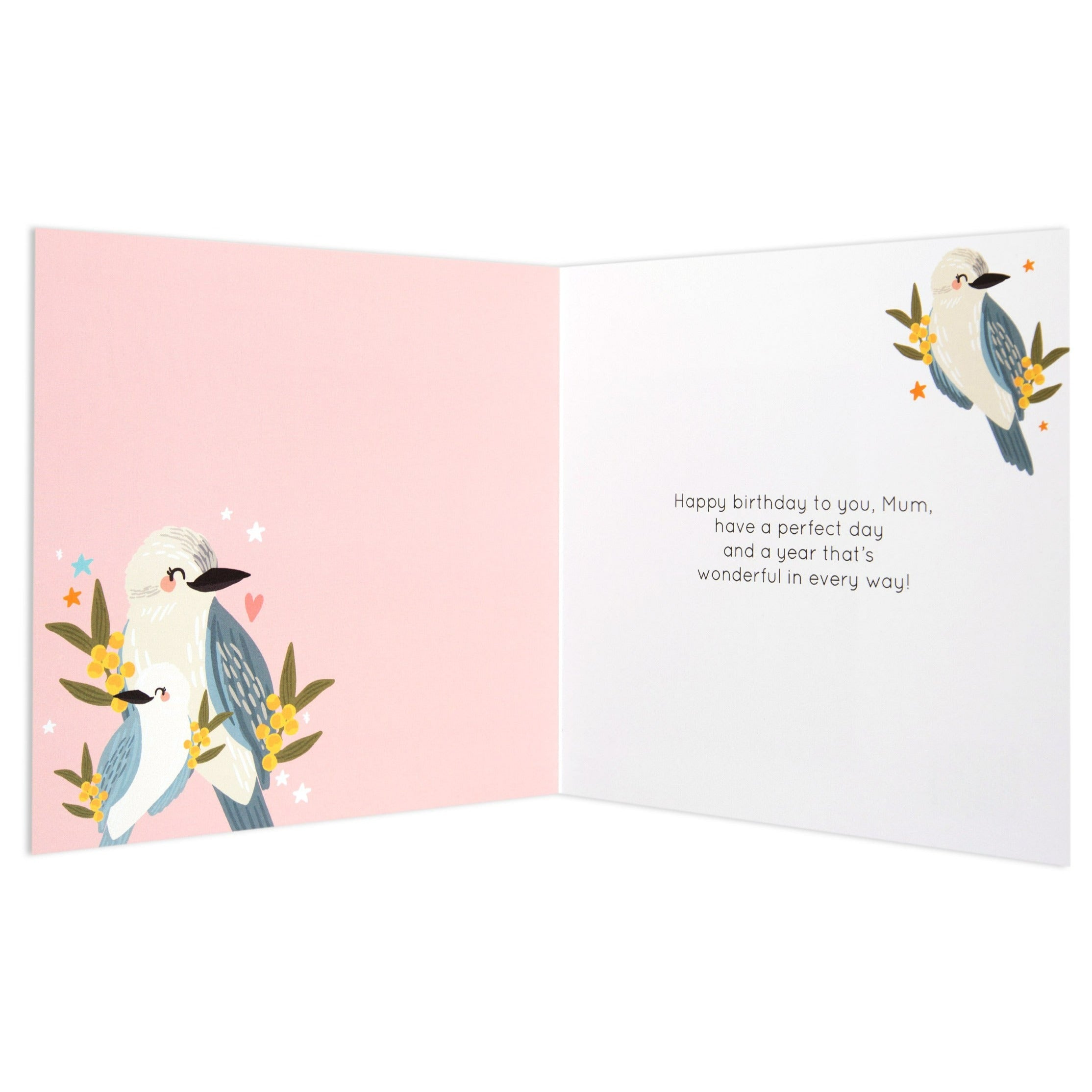 Australian Spirit Bush Buddies Birthday Card For Mum - Kookaburra