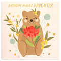 Australian Spirit Bush Buddies Birthday Card For Daughter - Quokka