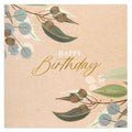 Australian Spirit Among The Gum Trees Birthday Card - Kraft Native Flora