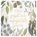 Australian Spirit Among The Gum Trees Birthday Card - Unforgettable White Flora