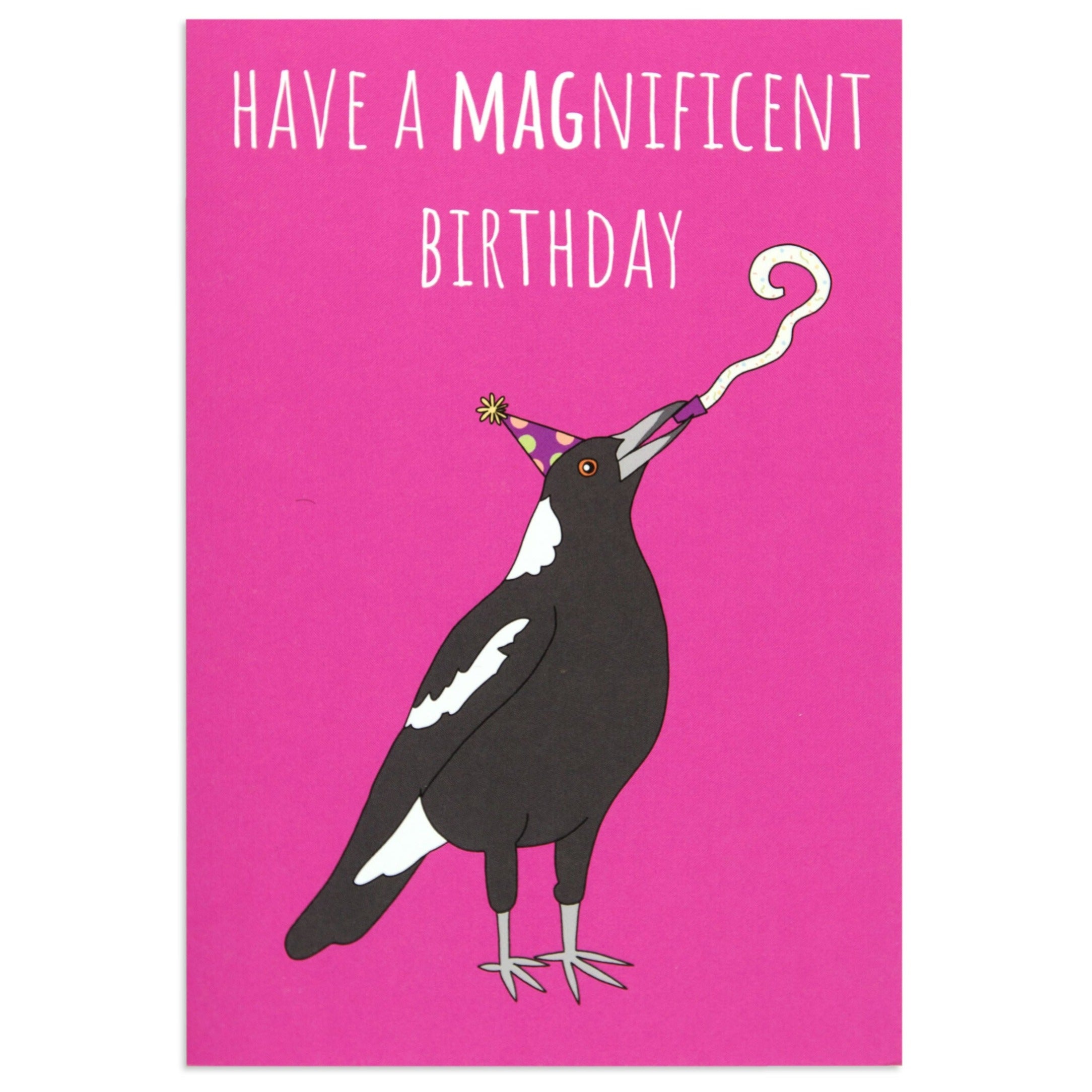Australian Spirit Good On Ya Birthday Card - Magpie