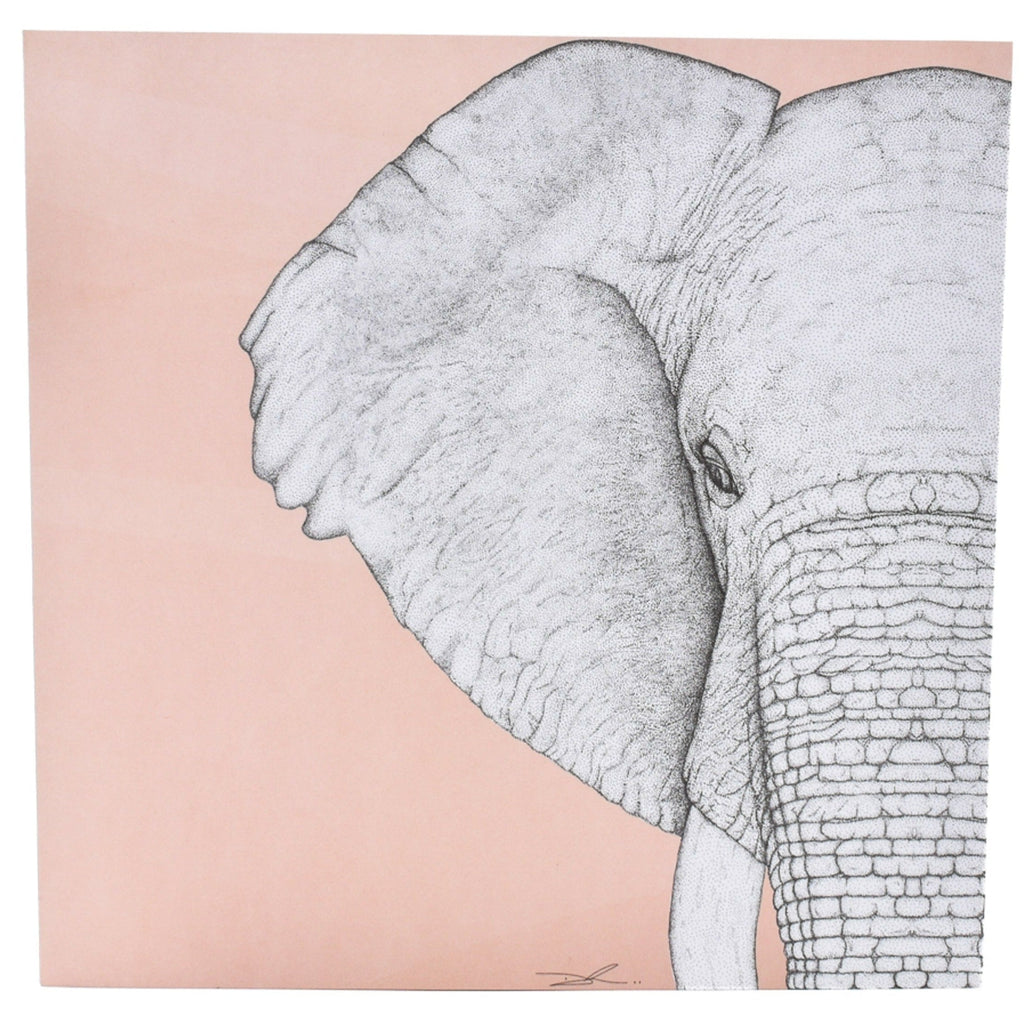 Elephant by Dots by Donna Blank Card