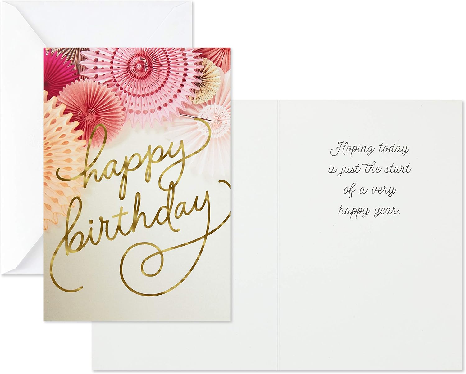 Hallmark Birthday Cards Assortment, Balloons, Cake, Flowers (12 Cards with Envelopes)