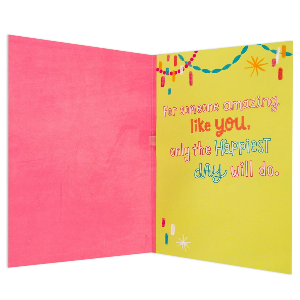 Best Day Fun Interactive Birthday Card for Girl