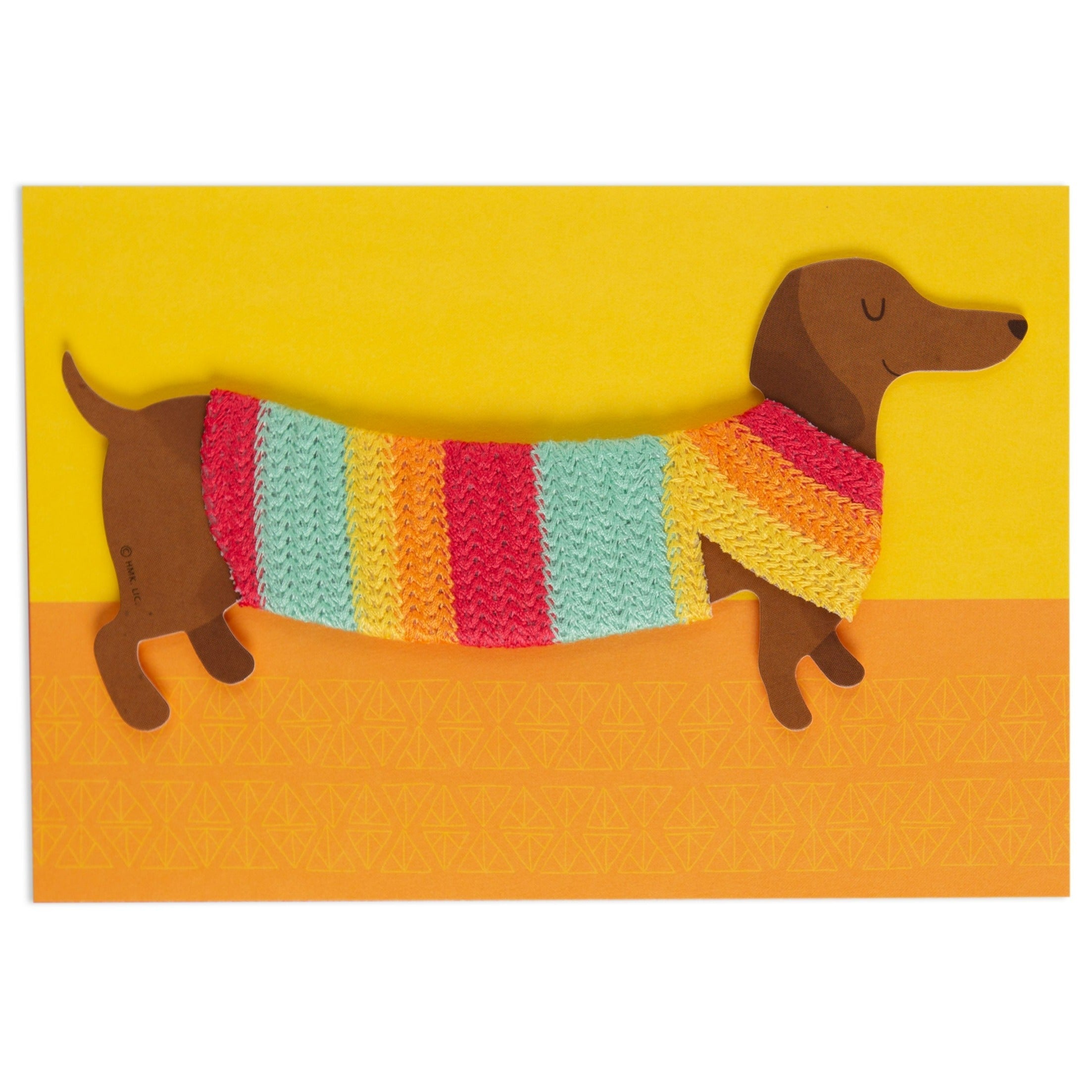 Dachshund Magnet Cute Birthday Card