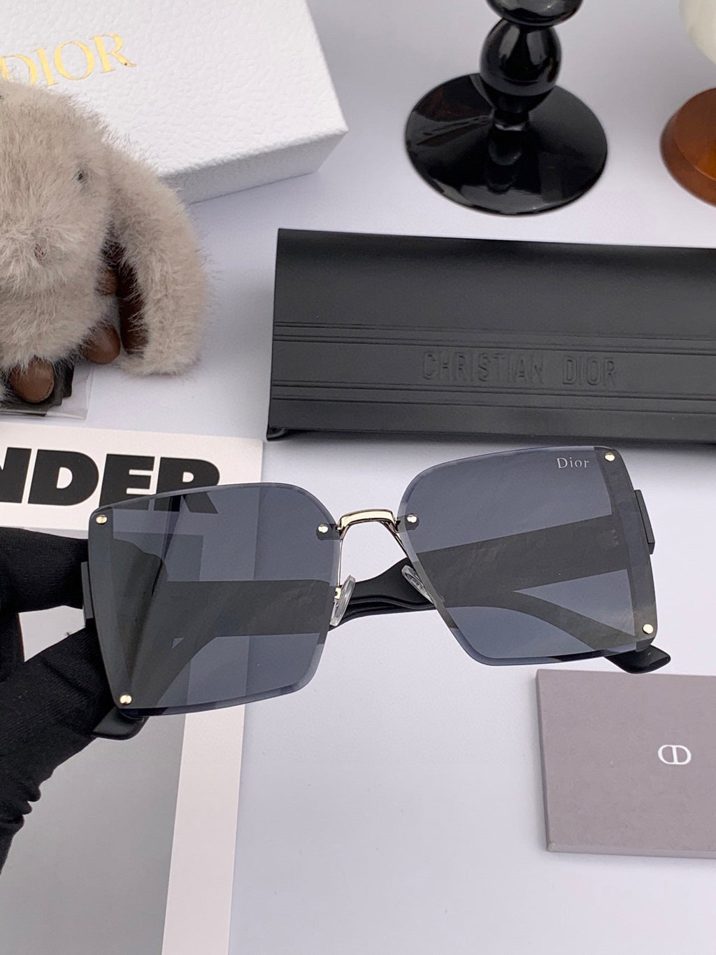 DIOR MONTAIGNE SQUARE SUNGLASS CD1677 IN ACETATE