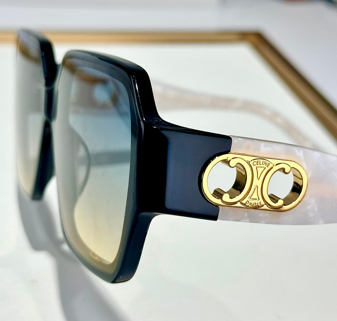 CELINE TRIOMPHE SUNGLASS CL40251U IN ACETATE